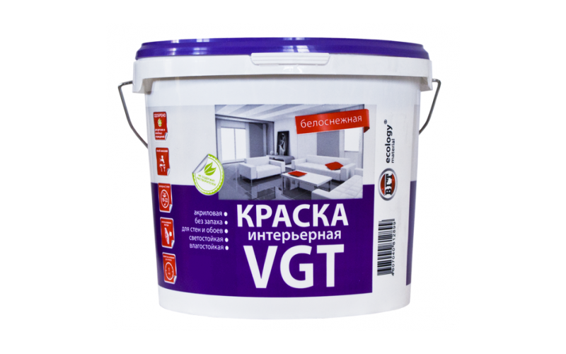 VGT Краска акриловая для стен и потолков 