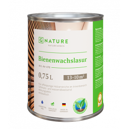 Gnature Лазурь с пчелиным воском, белая 471 для стен и потолков Bienenwachslasur - фото - 1