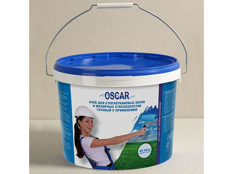 Клей для стеклообоев и малярных стеклохолстов Oscar готовый к применению - фото - 1
